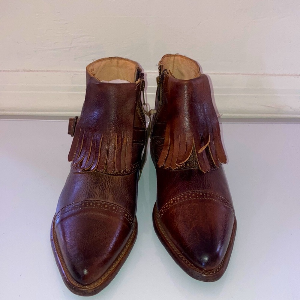 BED/STU Brown Dipper Cognac Dip Dye Never Worn